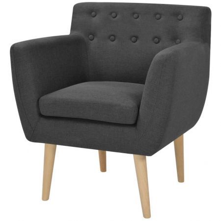 Armchair Fabric 67x59x77 cm Dark Grey