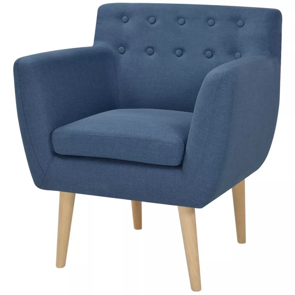 Armchair Fabric 67x59x77 cm Blue