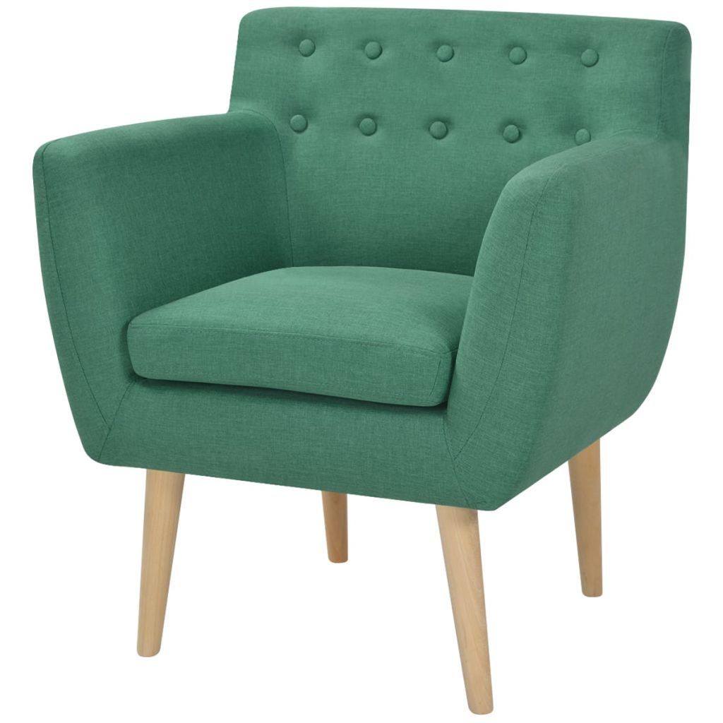 Armchair Fabric 67x59x77 cm Green