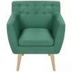 Armchair Fabric 67x59x77 cm Green