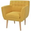 Armchair Fabric 67x59x77 cm Yellow