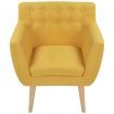 Armchair Fabric 67x59x77 cm Yellow