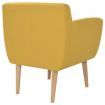 Armchair Fabric 67x59x77 cm Yellow