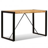 Dining Table Solid Rough Mango Wood 120 cm