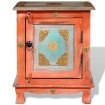 Nightstand Solid Mango Wood Orange