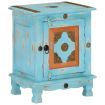 Nightstand Solid Mango Wood Blue