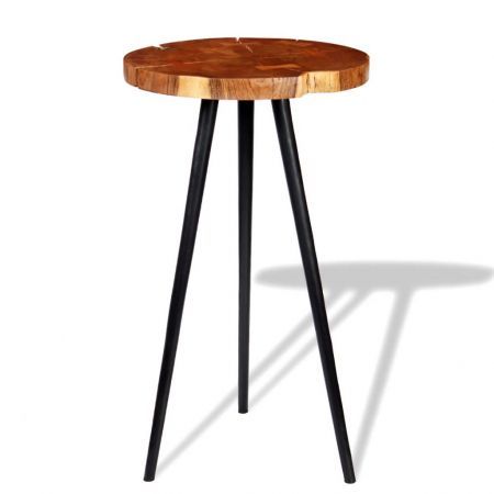 Log Bar Table Solid Acacia Wood (55-60)x110 cm