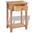 Console Table 50x32x75 cm Solid Oak Wood