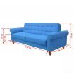 Sofa Bed Fabric Blue