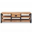 TV Stand Solid Acacia Wood 140x40x45 cm