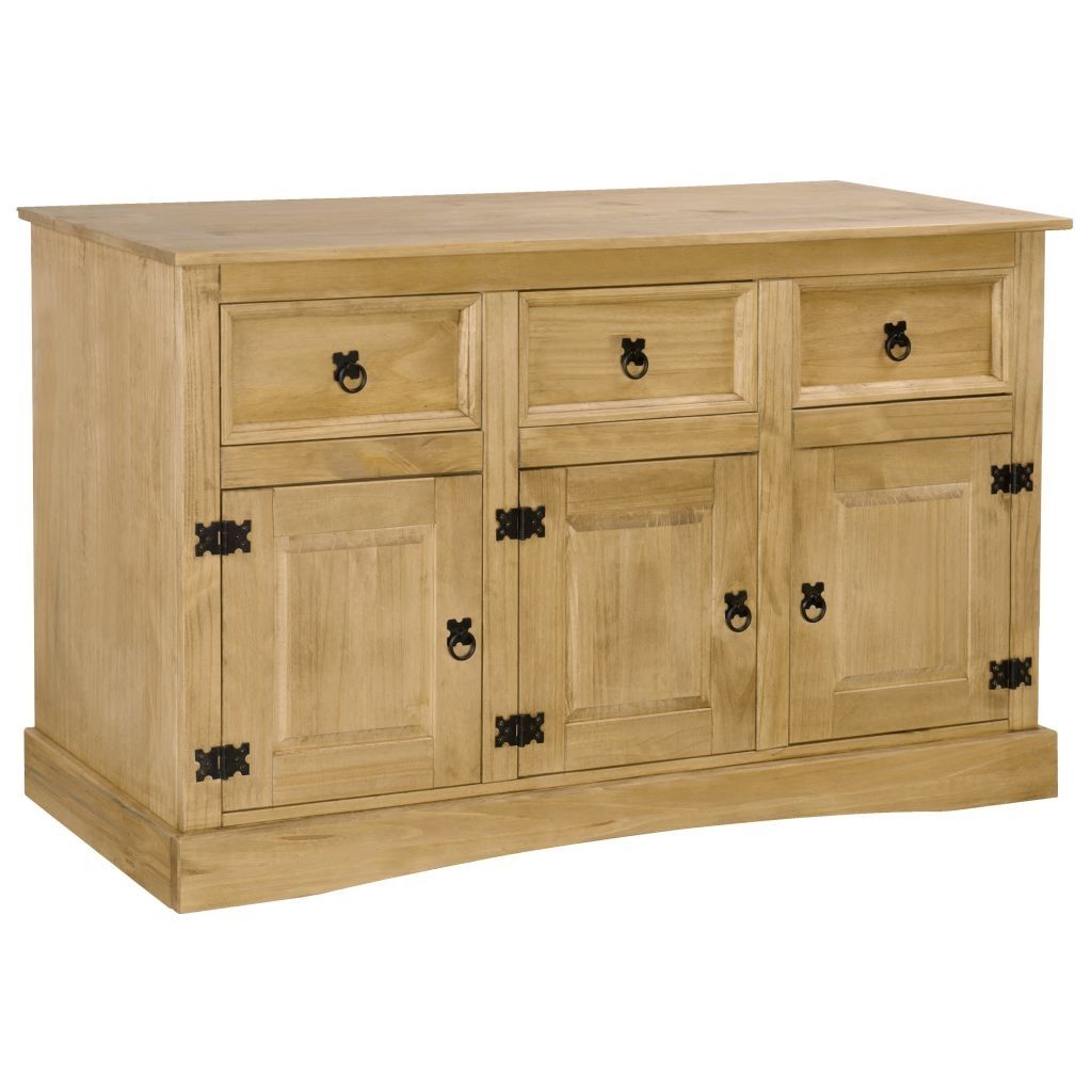 Sideboard Solid Mexican Pinewood Corona Range 132x43x78 cm