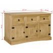 Sideboard Solid Mexican Pinewood Corona Range 132x43x78 cm