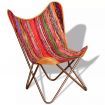 Butterfly Chair Chindi Fabric Multicolour