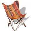 Butterfly Chair Chindi Fabric Multicolour