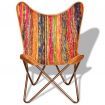 Butterfly Chair Chindi Fabric Multicolour