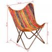 Butterfly Chair Chindi Fabric Multicolour