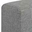 3-Seater Sofa Fabric Light Grey