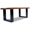 Coffee Table Teak Resin 100x50 cm