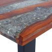 Coffee Table Teak Resin 100x50 cm