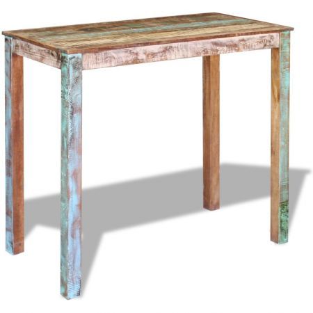 Bar Table Solid Reclaimed Wood 115x60x107 cm