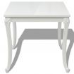 Dining Table 80x80x76 cm High Gloss White