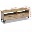 TV Stand Mango Wood 120x35x45 cm