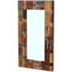 Mirror Solid Reclaimed Wood 80x50 cm