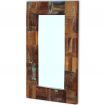 Mirror Solid Reclaimed Wood 80x50 cm