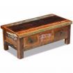 Coffee Table Drawers Solid Reclaimed Wood 90x45x35 cm