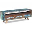 TV Cabinet with 3 Drawers Solid Reclaimed Wood