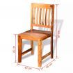 Dining Chairs 4 pcs Solid Sheesham Wood