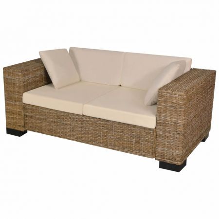 Seven Piece 2-Seater Sofa Set Real Rattan