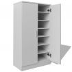 Shoe Cabinet 7 Shelves White