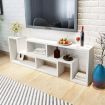 TV Cabinet Double L-Shaped White