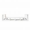 TV Cabinet Double L-Shaped White