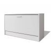 Shoe Storage Bench White 80x24x45 cm