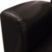 Sofa Chair Artificial Leather Dark Brown