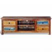 Reclaimed Wood TV Cabinet TV Stand 4 Drawers