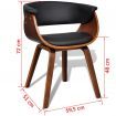 Dining Chair with Wooden Frame Artificial Leather