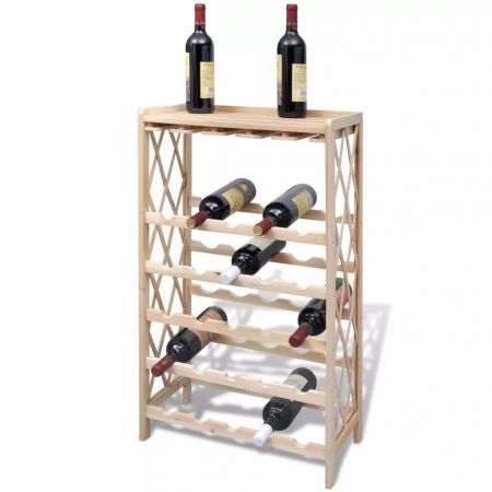Wine Rack for 25 Bottles Wood
