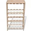 Wine Rack for 25 Bottles Wood