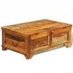 Coffee Table with Storage Vintage Reclaimed Wood