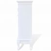 Cabinet with 5 Drawers 2 Shelves White