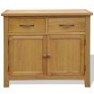 Sideboard 90x33,5x83 cm Solid Oak Wood