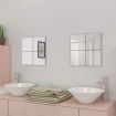 Frameless Mirror Tiles Glass 8 pcs 20.5 cm