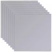 Frameless Mirror Tiles Glass 8 pcs 20.5 cm