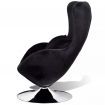 Armchair with Egg Shape Black