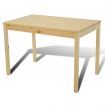 Wooden Dining Table with 4 Chairs Natural