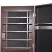 Free Standing Jewellry Cabinet with Mirror Brown