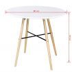 Dining Table MDF Round White